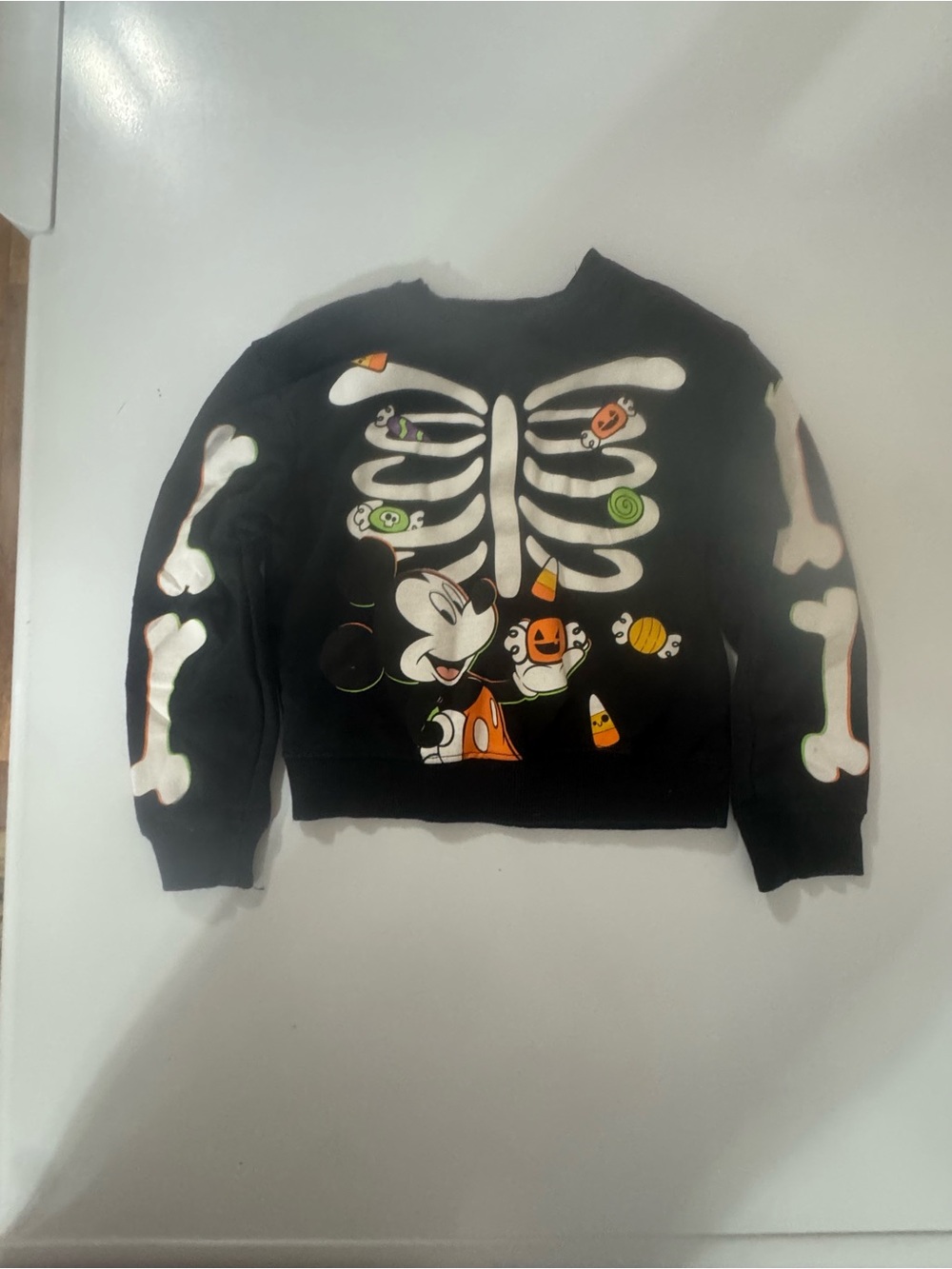 Disney Jr Mickey Skeleton Sweatshirt